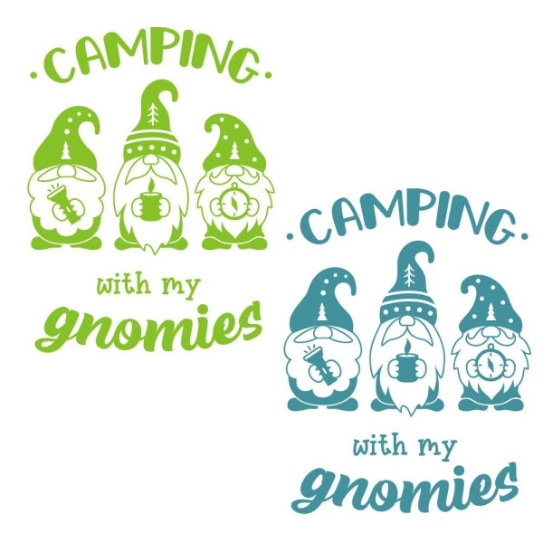 Camping Gnomes Wohnmobil Aufkleber Sticker Wohnwagen WoMo219