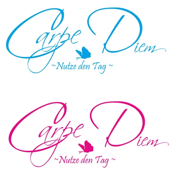 Carpe Diem Wandtattoo Nutze den Tag Wandaufkleber W825