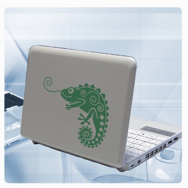 Chamäleon Laptop Notebook Netbook Aufkleber Wandtattoo Gecko Sticker LT020