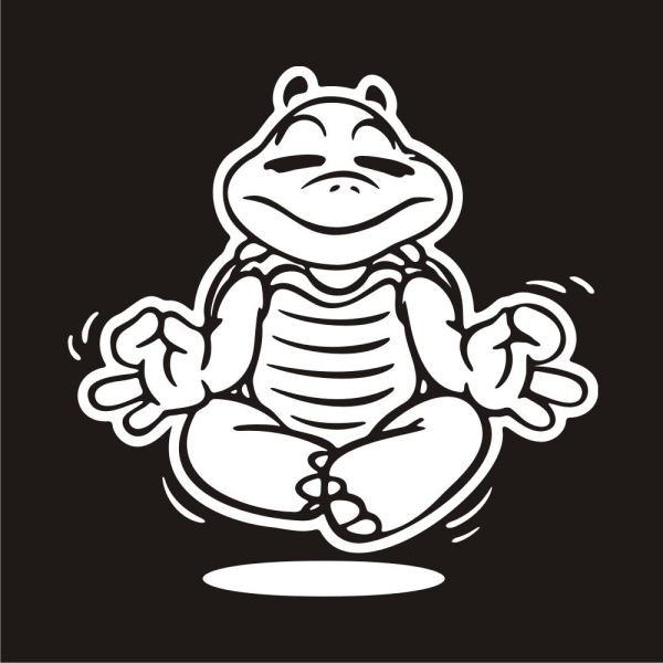 Chillkröte Schildkröte Chillen Yoga Wohnmobil Aufkleber Wohnwagen Sticker WoMo285