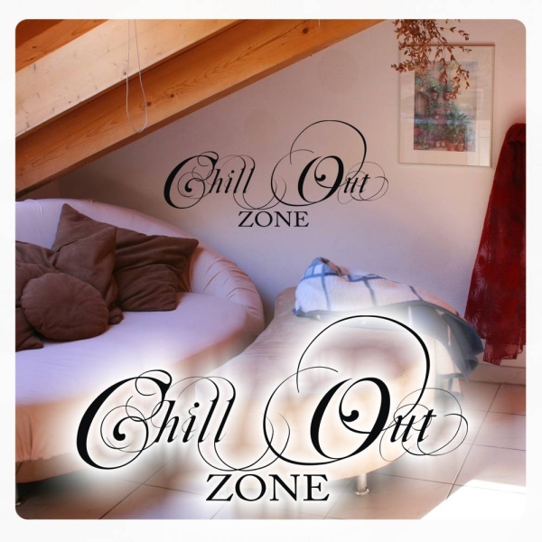 Wandtattoo Chill Out Chillout Zone Wandaufkleber Küche Bad Kaffee Lounge W1017