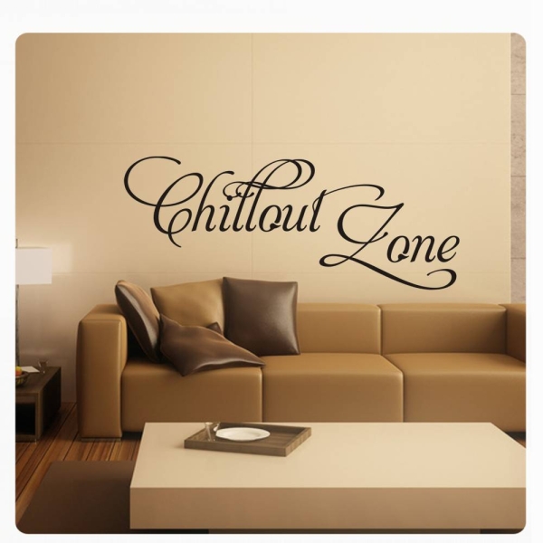 Chillout Zone  Wandtattoo Wandaufkleber Vintage W1074