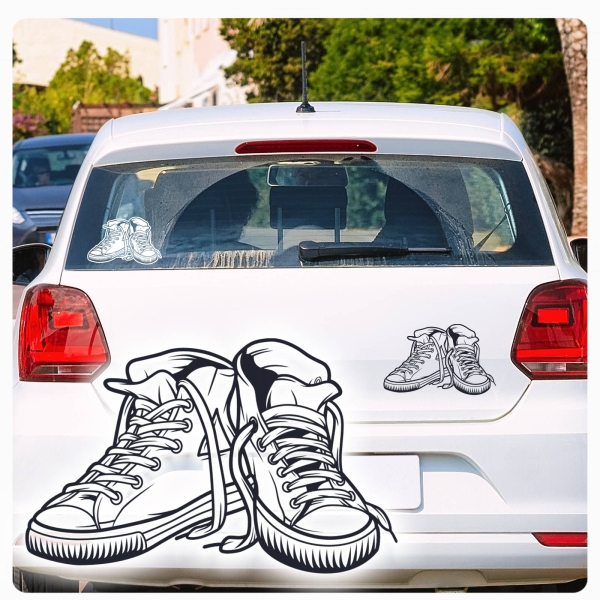 Chucks Sneaker Turnschuhe Autoaufkleber Auto Aufkleber Sticker A129