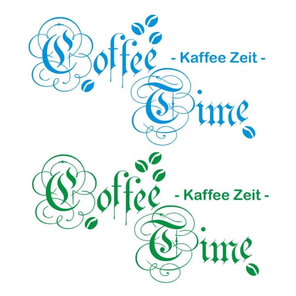 Coffee Time Kaffee Wandtattoo Wandaufkleber Küche W891