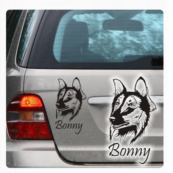 Collie Name Auto Aufkleber Autoaufkleber Sticker Hunde A1100