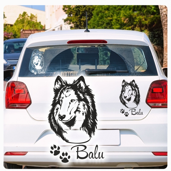 Hundeaufkleber Collie Auto Aufkleber Autoaufkleber Sticker A269