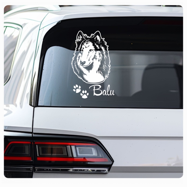 Hundeaufkleber Collie Auto Aufkleber Autoaufkleber Sticker A269