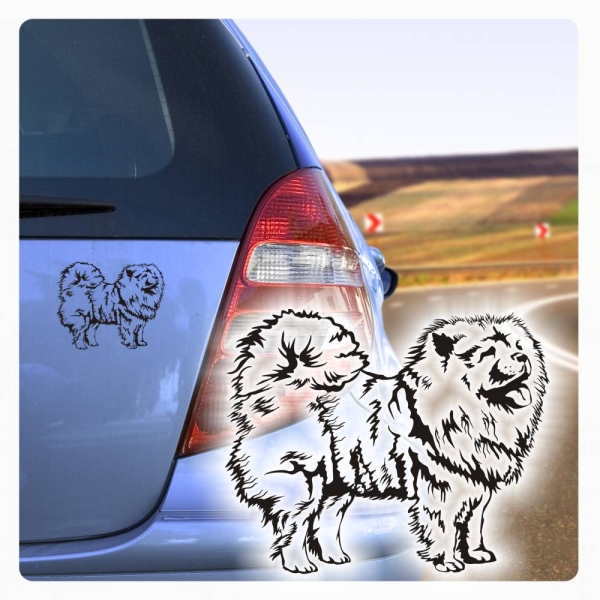 Hundeaufkleber Chow Chow Name Auto Aufkleber Sticker A524