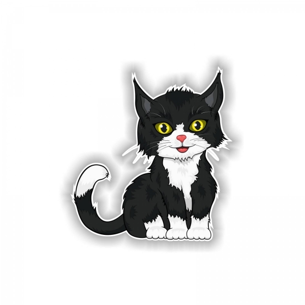 Autoaufkleber Katze Kätzchen Auto Aufkleber Sticker Digitaldruck Kitty DA036