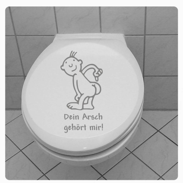 WC Deckel Aufkleber Dein Arsch gehört mir WC Deckel Aufkleber TDA063el Aufkleber Katzenliebe Sitzplatz WC Deckel Aufkleber TDA062