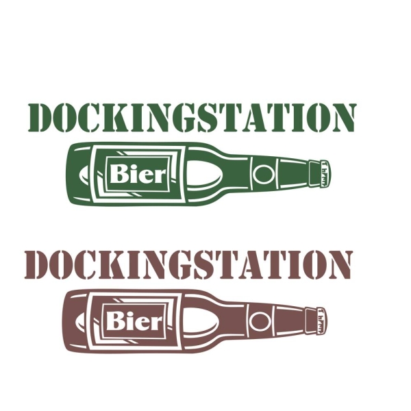 Dockingstation Bier Kühlschrankaufkleber Aufkleber Sticker Dekor Wandtattoo K007