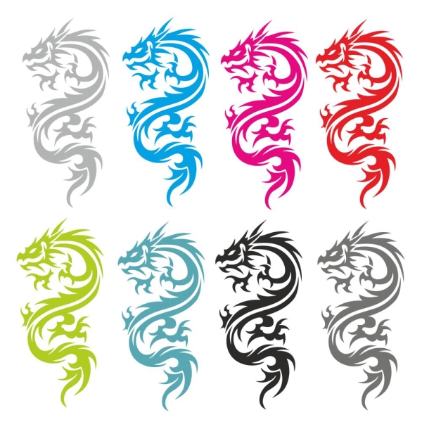 Drache Dragon Asia Wandtattoo Wandaufkleber China Asien W057