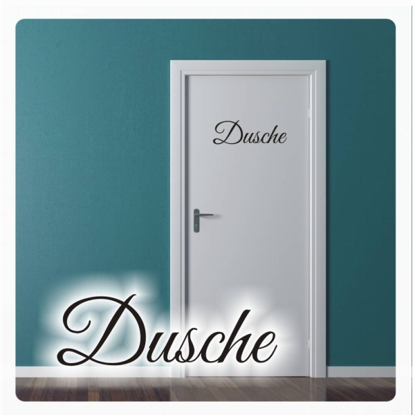 Dusche Badezimmer Bad Türaufkleber Türsticker Aufkleber Sticker T379