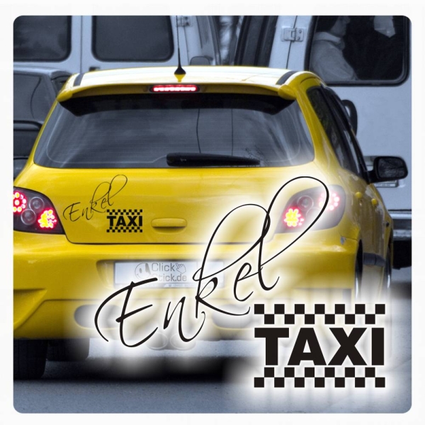 Enkel Taxi Auto Aufkleber Enkeltaxi Autoaufkleber A1054