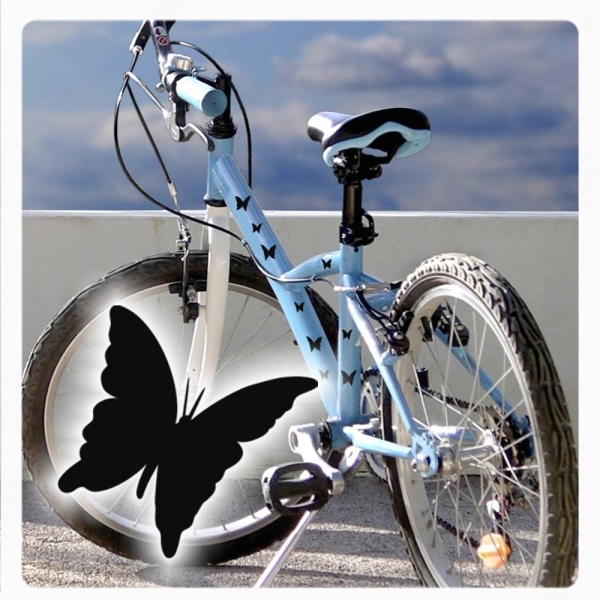 Fahrradaufkleber Schmetterlinge Butterflys Aufkleber Sticker SET F053
