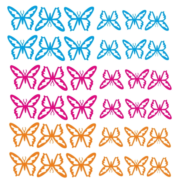 Schmetterlinge Butterfly Aufkleber Fahrradaufkleber Sticker F010