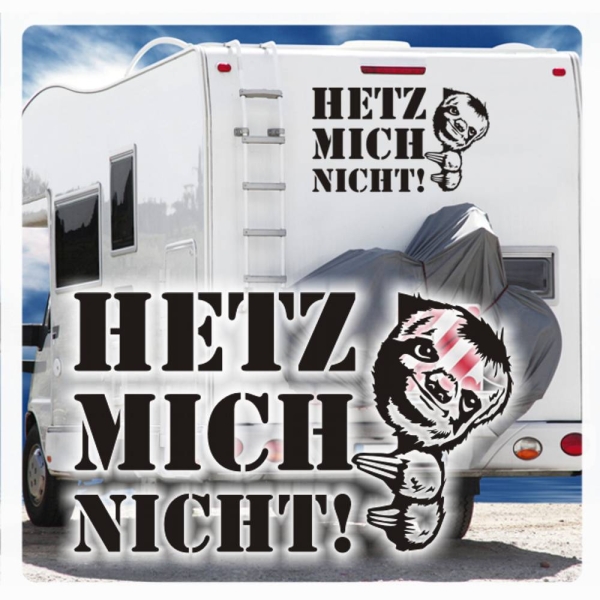 Wohnmobil Die schnellen Vögel können uns mal! Raben Aufkleber Caravan Sticker WoMo113