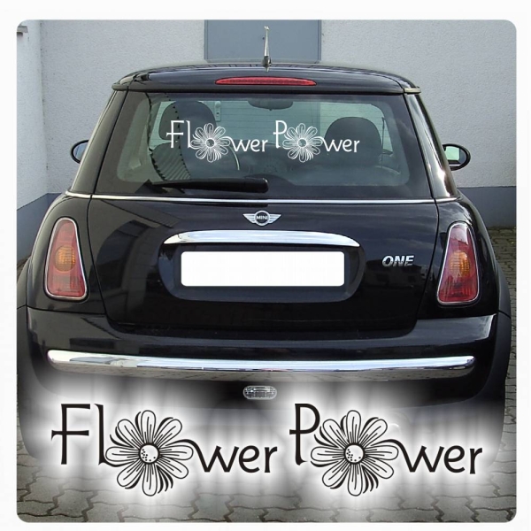 Flower Power Auto Aufkleber Blumen Blüten Sticker A814