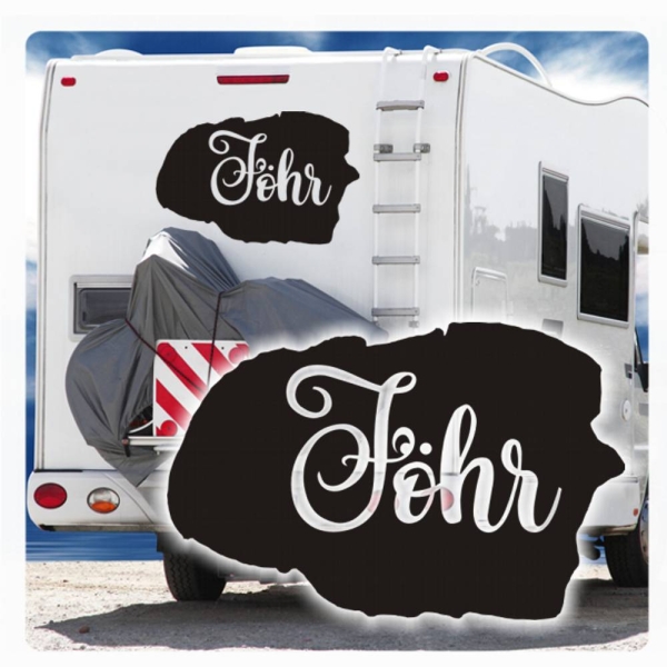 Wohnmobil Aufkleber Föhr Deutsche Inseln WoMo Caravan Aufkleber Sticker WoMo148