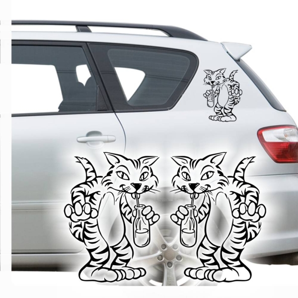 Funny CAT Katze Katzen Auto Aufkleber Sticker Kitty A835