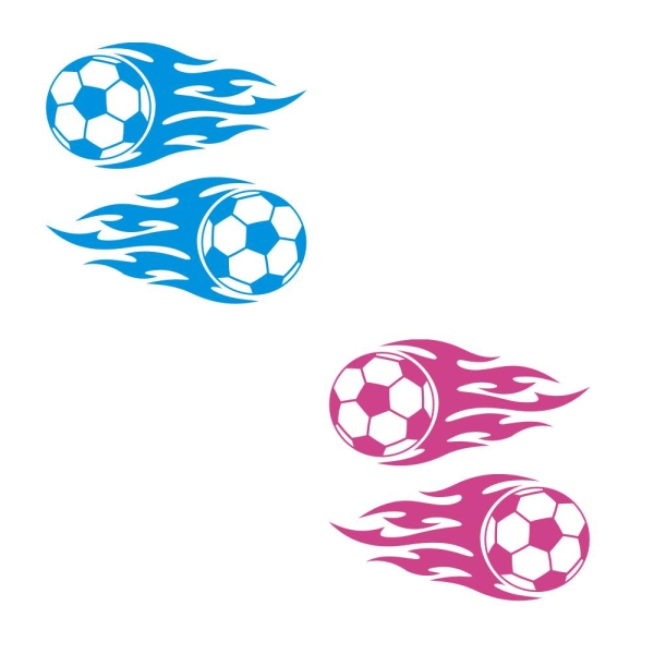 Tribal Flames Fussball Fußball Autoaufkleber Sticker Aufkleber A2083