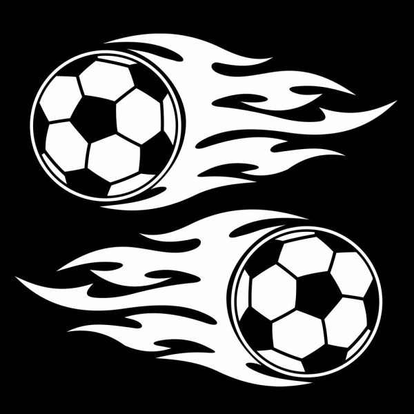 Tribal Flames Fussball Fußball Autoaufkleber Spiegelaufkleber Sticker A2081