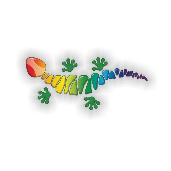 Gecko Gekko Eidechse Echse Regenbogen Auto Aufkleber Sticker Tattoo Digitaldruck  DA100