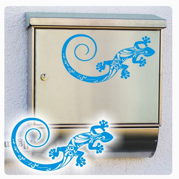 Briefkasten Aufkleber Gecko Gekko Echse Auto Sticker Briefkastenaufkleber B001