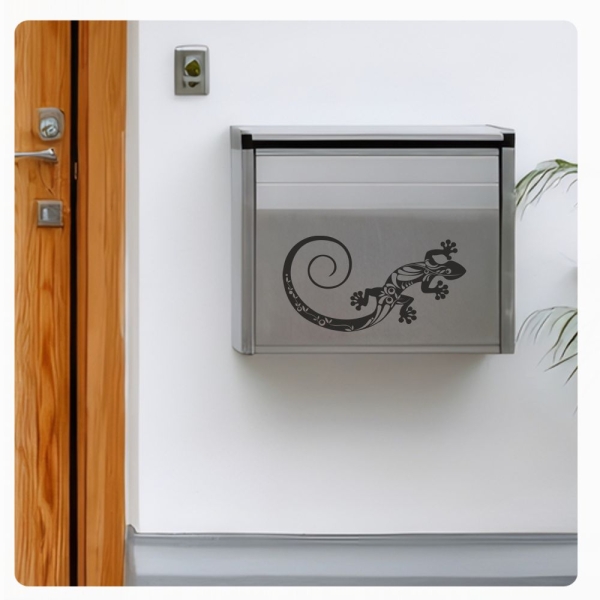 Briefkasten Aufkleber Gecko Gekko Echse Auto Sticker Briefkastenaufkleber B001