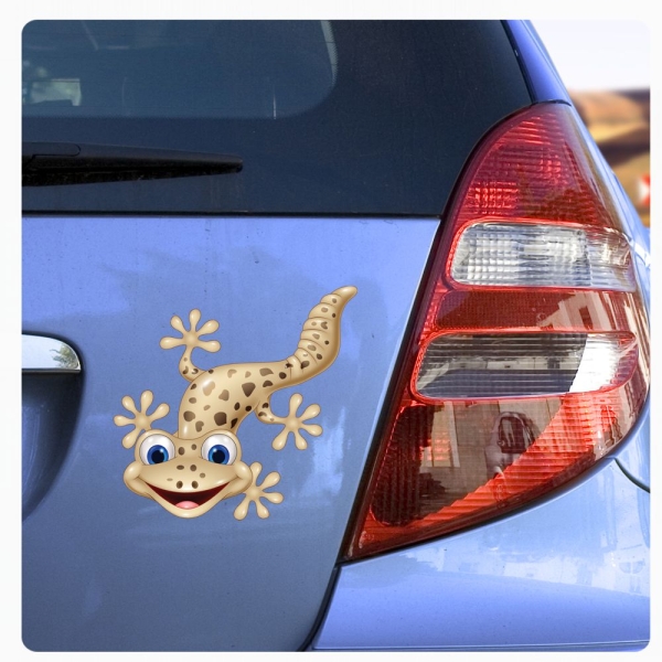 Autoaufkleber Gecko Eidechse Echse lustig witzig Sticker Auto Aufkleber Digitaldruck DA386