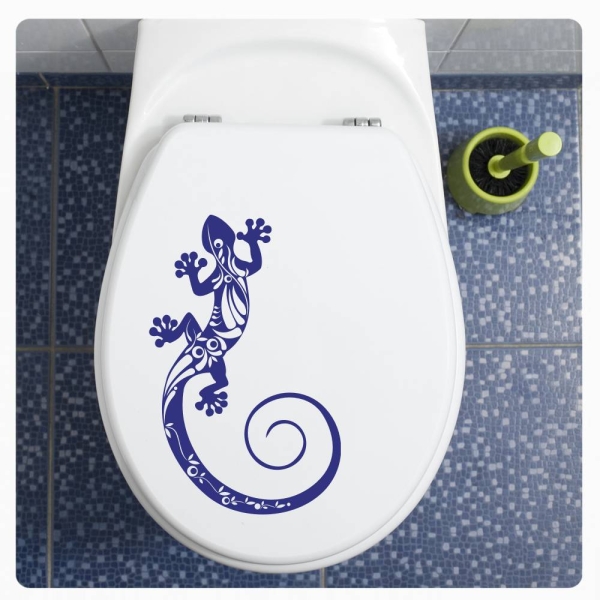Gecko Gekko WC Deckel Aufkleber Klodeckel Sticker Wandtattoo BAD TDA001