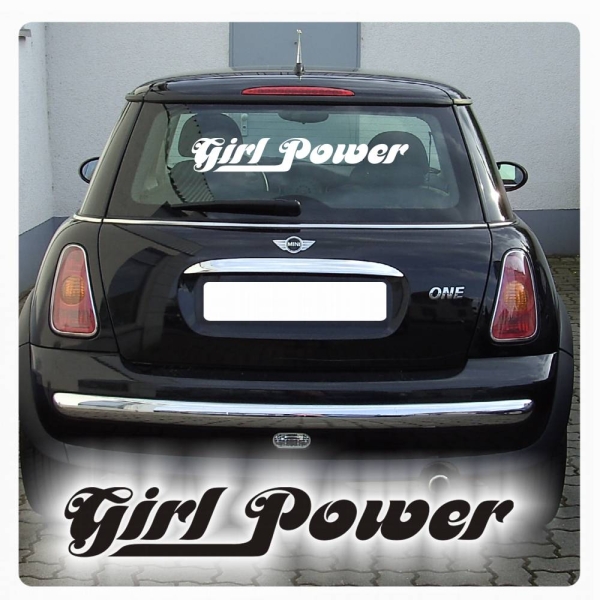 Girl Power Auto Aufkleber Schriftzug Sticker A828