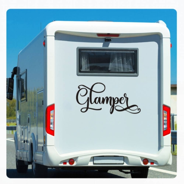 Glamper Camper Wohnmobil Aufkleber Wohnwagen Sticker WoMo105