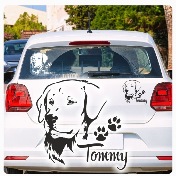Hundeaufkleber Golden Retriever  Auto Aufkleber Autoaufkleber Sticker A270