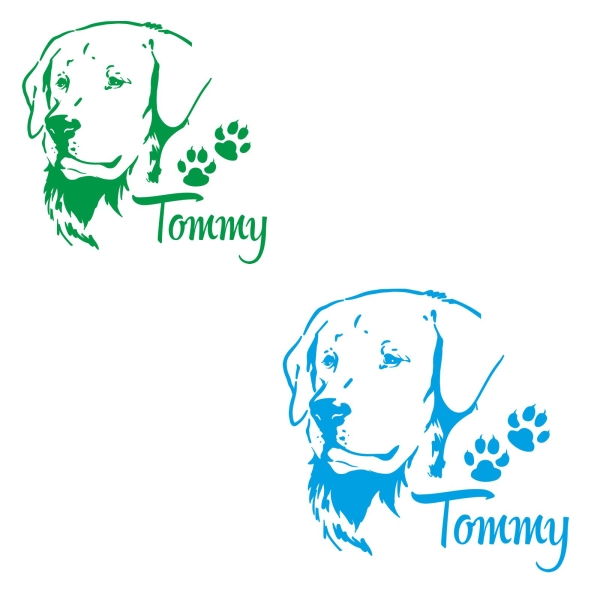 Hundeaufkleber Golden Retriever  Auto Aufkleber Autoaufkleber Sticker A270