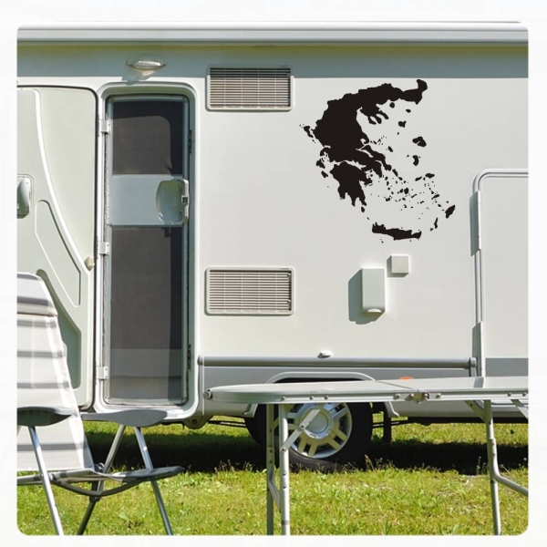 Wohnmobil Aufkleber Griechenland WoMo Caravan Aufkleber Sticker WoMo266Deutsche Inseln WoMo Caravan Aufkleber Sticker WoMo143
