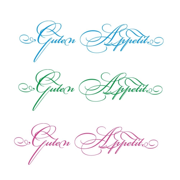 Guten Appetit Wandtattoo Wandaufkleber Vintage W672
