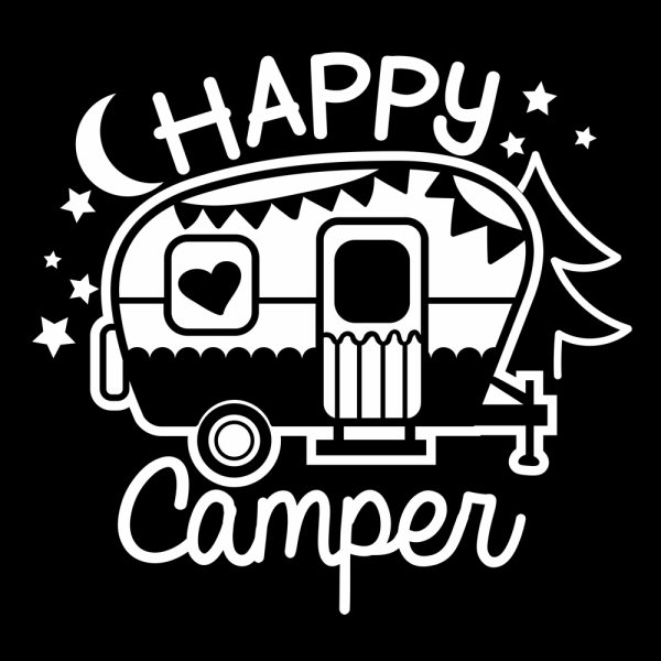 Wohnmobil Aufkleber Happy Camper WoMo Caravan Aufkleber Sticker WoMo331