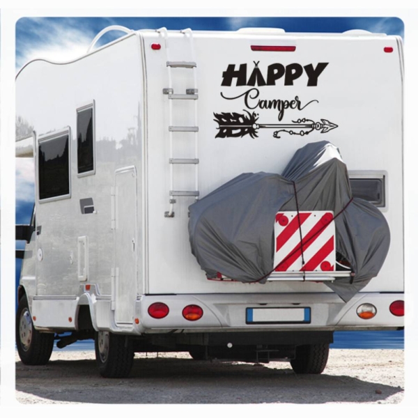 Wohnmobil Happy Camper Aufkleber Caravan Sticker WoMo111