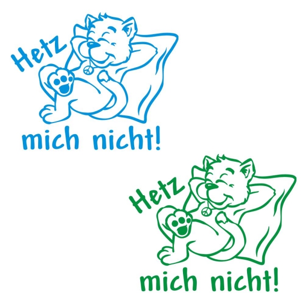 Wohnmobil Aufkleber Katze Peace Chillkatze Hetz mich nicht! Caravan WoMo238