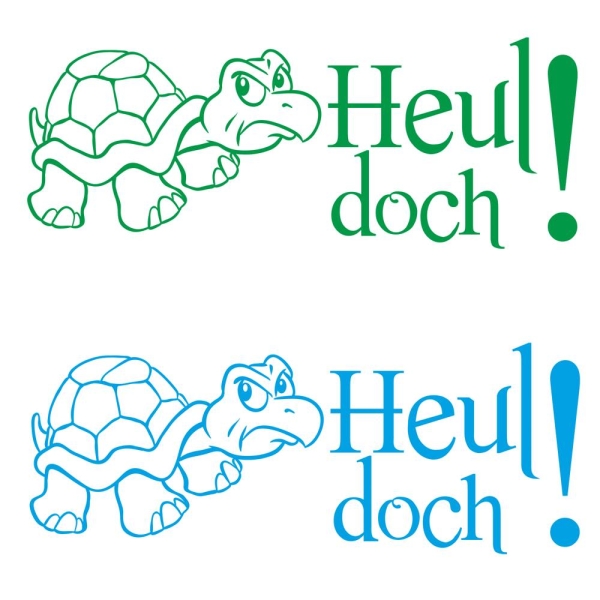 Heul doch! Autoaufkleber Turtle Schildkröte Sticker Aufkleber A2026