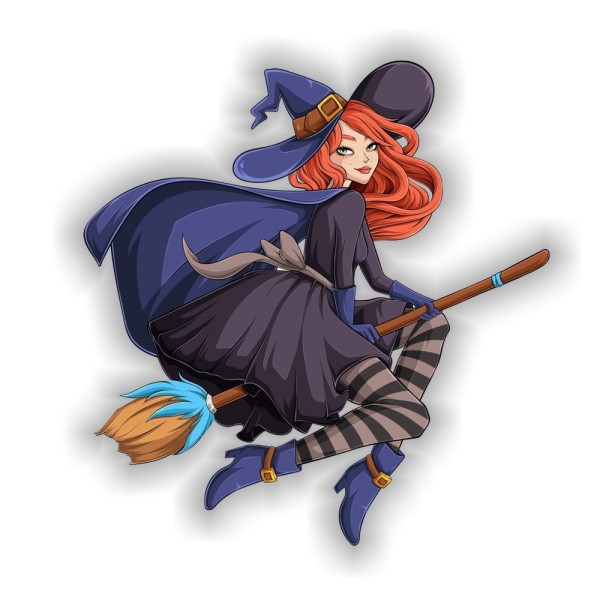 Hexe Witch Autoaufkleber Sticker Auto Aufkleber Digitaldruck DA391