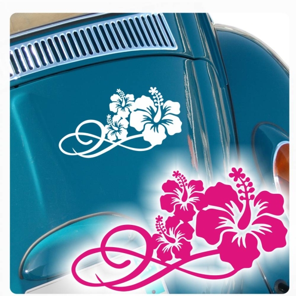 Hibiskus Hawaii Blumen Autoaufkleber Sticker Ranke Aufkleber A141