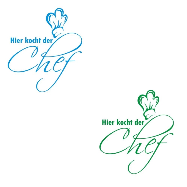 Wandtattoo Hier kocht der Chef Aufkleber Küche W916