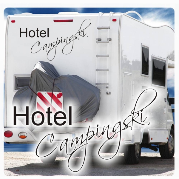 Wohnmobil Aufkleber Hotel Campingski WoMo Caravan Aufkleber Sticker WoMo134