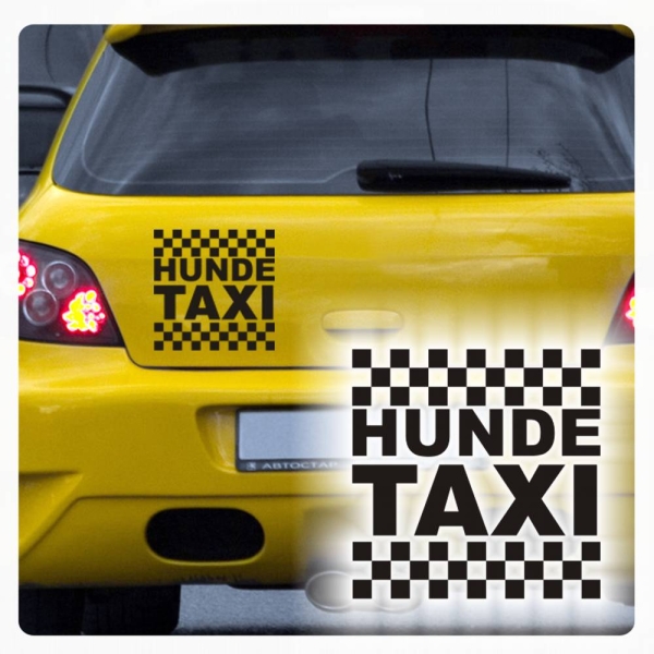 Hunde Taxi Auto Aufkleber Autoaufkleber Sticker Hund A1144