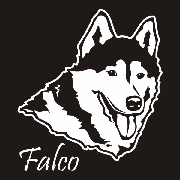 Siberian Husky Name Auto Aufkleber Autoaufkleber Sticker Hund A092