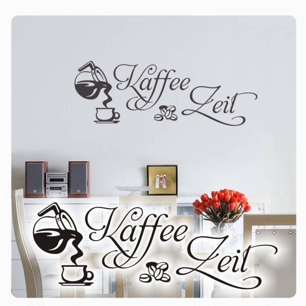 Kaffee Zeit Lounge Wandaufkleber Coffee  Küche W1508