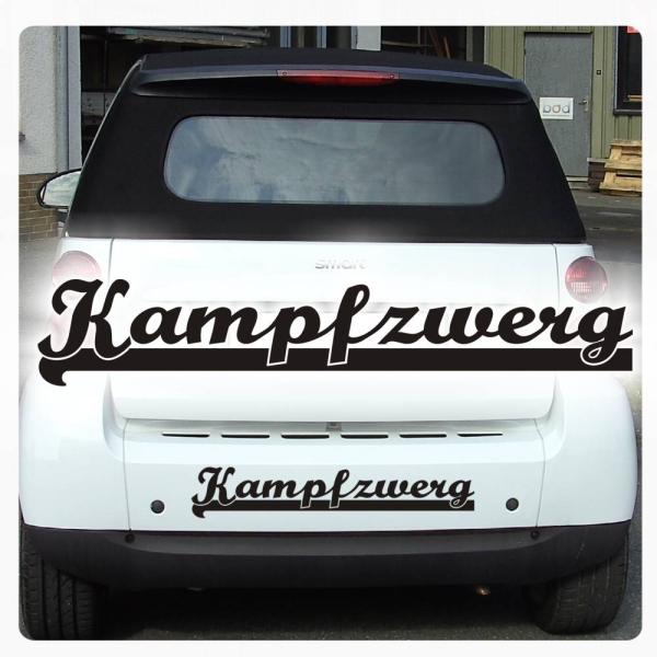 Smart Fortwo Kampfzwerg Sticker Auto Aufkleber A1079