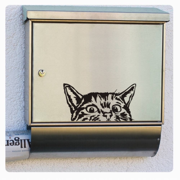 Briefkastenaufkleber Katze Kätzchen Sticker Aufkleber Sticker B008